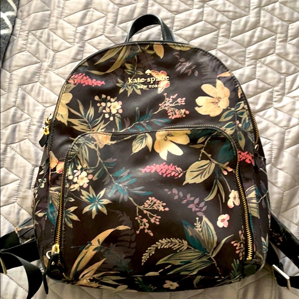 Kate Spade Floral backpack.